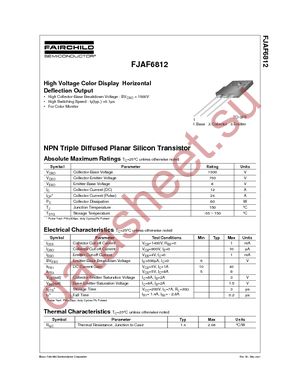 FJAF6812TU datasheet  